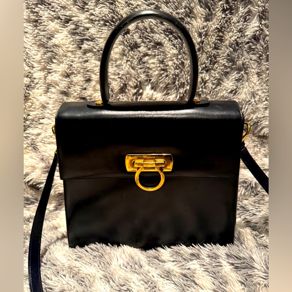 SALVATORE FERRAGAMO Iconic Top Handle leather handbag